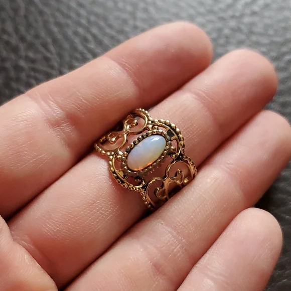 Costume Jewelry Sarah Coventry Opal Ring Sarah Coventry Jewelry